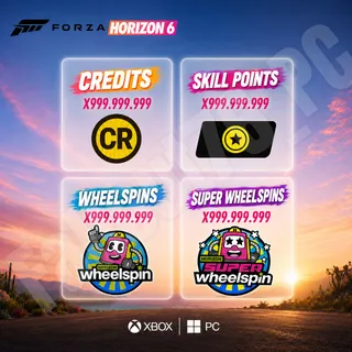 FORZA HORIZON 6 | 999.999.999 CREDITS | 999.999.999 SUPER WHEELSPIN | 999.999.999 CAR MASTERY | PC / XBOX