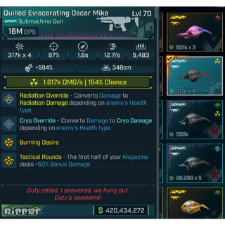 LV.70 Modded Submachine Gun | PC/XBOX/PS 