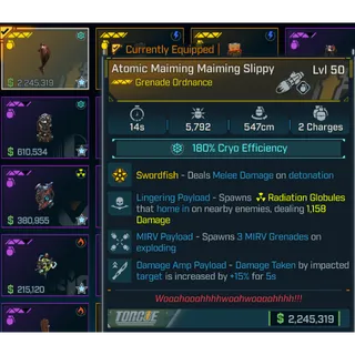 Modded Grenade Ordnance