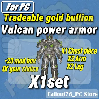 Tradeable Vulcan power armor set