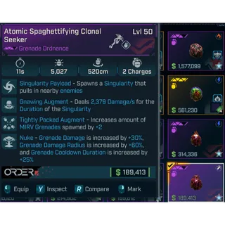 Modded Grenade Ordnance