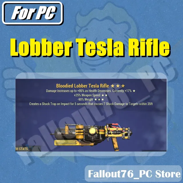 [PC] [Glitched weapons] Lobber Tesla Rifle - Fallout 76 Game Item ...