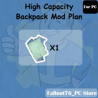 BACKPACK HIGH CAPACITY mod ( For PC )