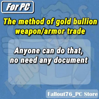 Gold bullion trade method 