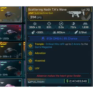 LV.70 Modded Submachine Gun | PC/XBOX/PS 