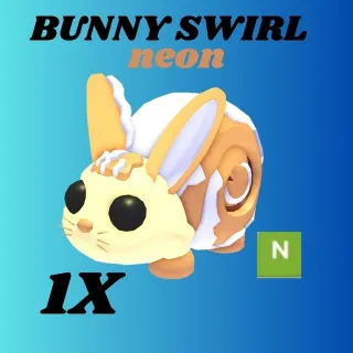 BUNNY SWIRL neon 1x -ADOPT ME 