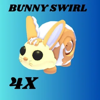BUNNY SWIRL 4x -ADOPT ME 