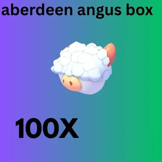 ABERDEEN ANGUS BOX 100X -ADOPT ME 