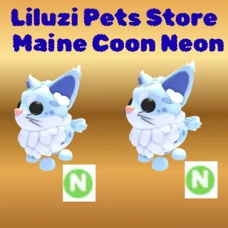 MAINE COON Neon 2X -ADOPT ME 