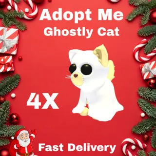 Ghostly Cat 4X  - Adopt Me