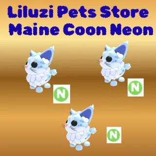 MAINE COON Neon 3X -ADOPT ME 