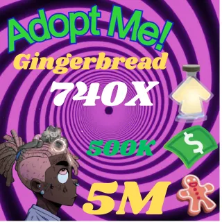 AGE UP POTIONS AND BUCKS AND GINGERBREAD -ADOPT ME 