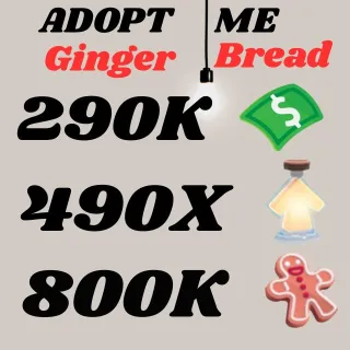 BUCKS AND AGE UP POTIONS GINGERBREAD- Adopt Me 