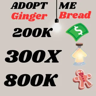 BUCKS AND AGE UP POTIONS GINGERBREAD- Adopt Me 
