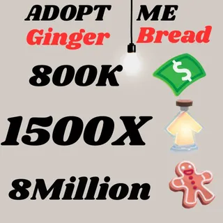 BUCKS AND AGE UP POTIONS GINGERBREAD- Adopt Me 