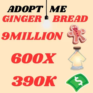 BUCKS AND AGE UP POTIONS GINGERBREAD- Adopt Me 