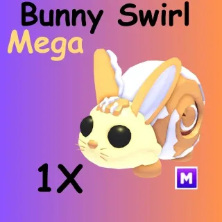 bunny swirl 1X mega- ADOPT ME 