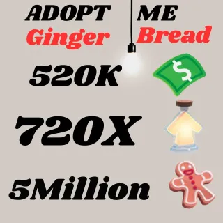 BUCKS AND AGE UP POTIONS GINGERBREAD- Adopt Me 