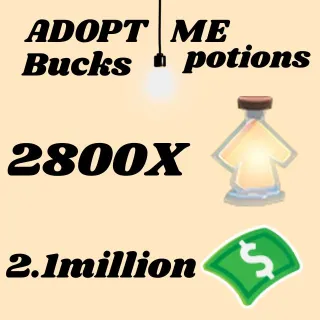 BUCKS AND AGE UP POTIONS- Adopt Me 