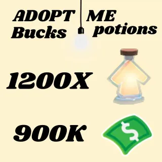 BUCKS AND AGE UP POTIONS- Adopt Me 