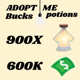 BUCKS AND AGE UP POTIONS- Adopt Me 