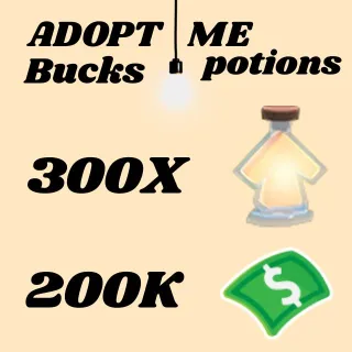 BUCKS AND AGE UP POTIONS- Adopt Me 