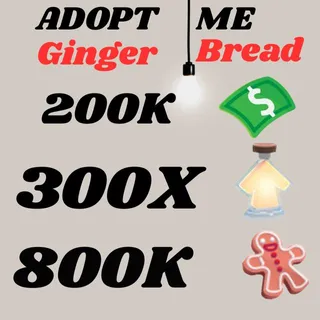 BUCKS AND AGE UP POTIONS GINGERBREAD- Adopt Me 