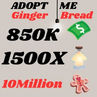 BUCKS AND AGE UP POTIONS GINGERBREAD- Adopt Me 