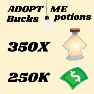 BUCKS AND AGE UP POTIONS- Adopt Me 