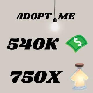 BUCKS AND AGE UP POTIONS- Adopt Me 