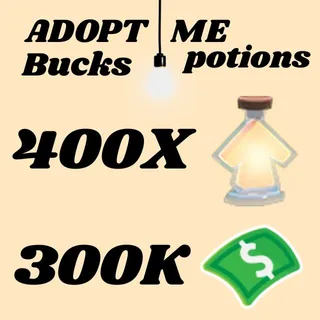 BUCKS AND AGE UP POTIONS- Adopt Me 