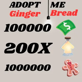 BUCKS AND AGE UP POTIONS GINGERBREAD- Adopt Me 