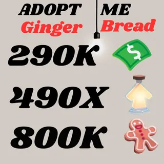 BUCKS AND AGE UP POTIONS GINGERBREAD- Adopt Me 