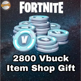 2800 Vbuck gift from item shop
