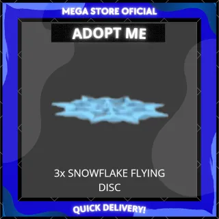 LMITED | 3X SNOWFLAKE FLYING DISC