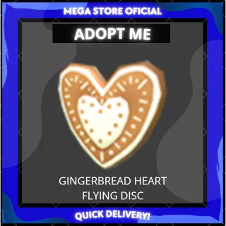 LIMITED GINGERBREAD HEART FLYING DIS