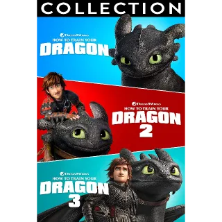 How To Train Your Dragon Trilogy - HD (Canadian Google Play)