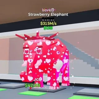 LOVELY STRAWBERRY ELEPHANT
