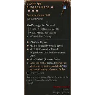 4GA Staff Of Endless Rage MAX ASPECT