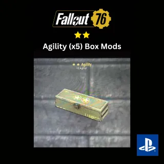 Agility ⭐️⭐️ Legendary Box Mods (x5)