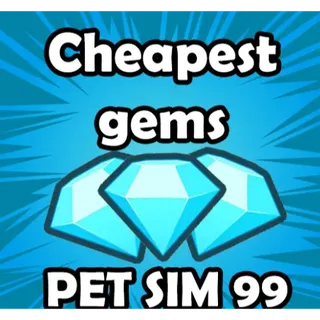 Pet Sim 99 > Gems > 1 Billion