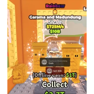 RAINBOW GARAMA AND MADUNDUNG RARE TRAIT! STEAL A BRAINROT