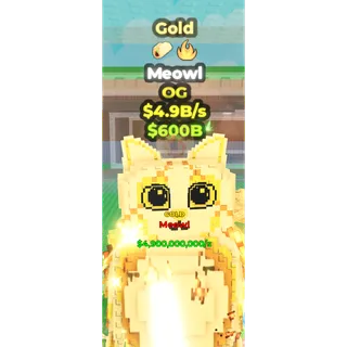 4.9B GOLD MEOWL