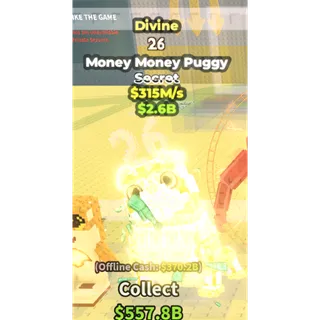 Divine money money puggy
