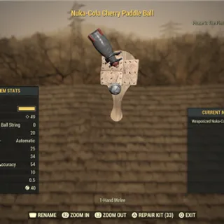 Nuka cola cherry paddle