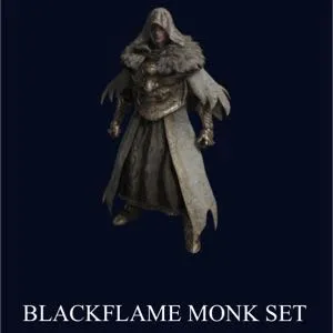 Black flame monk set