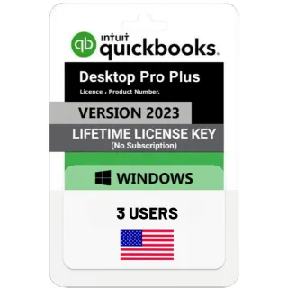 QUICKBOOKS DESKTOP PRO PLUS 2023 | 3 user - LIFETIME LICENSE