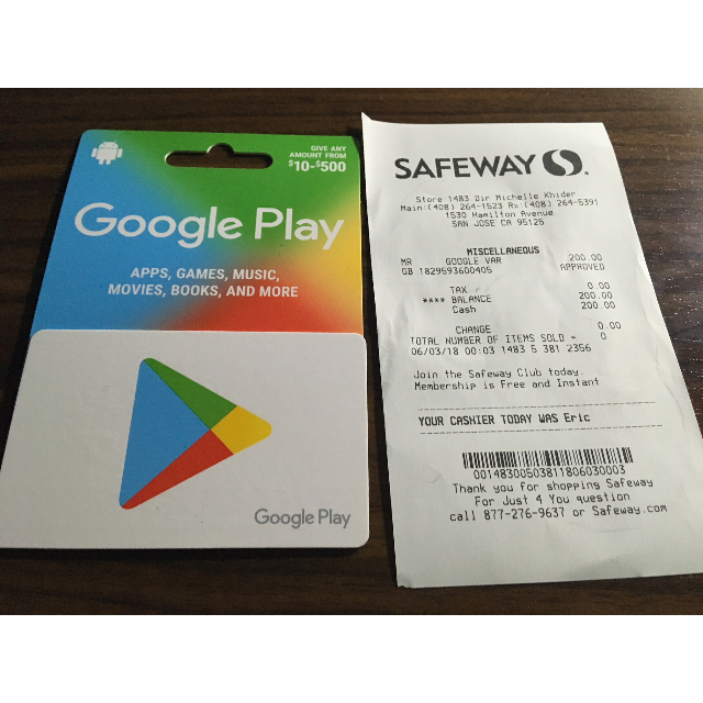 200 00 Google Play Google Play Gift Cards Gameflip - 200 00 google play