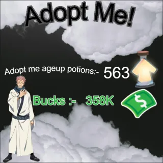 age up potion and bucks - Adopt me