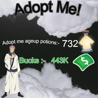 age up potion and bucks - Adopt me